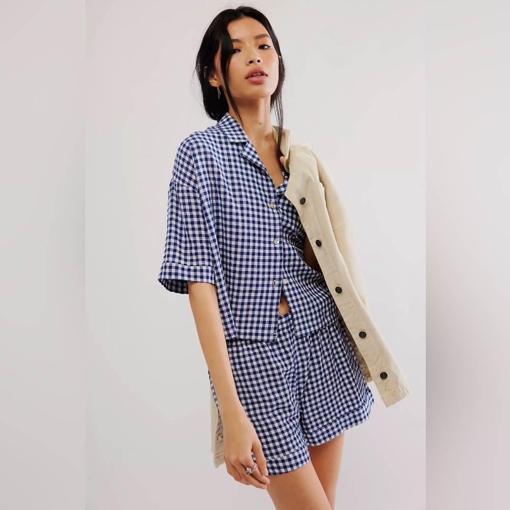 COPY - Free people Seersucker Boxer PJ Set